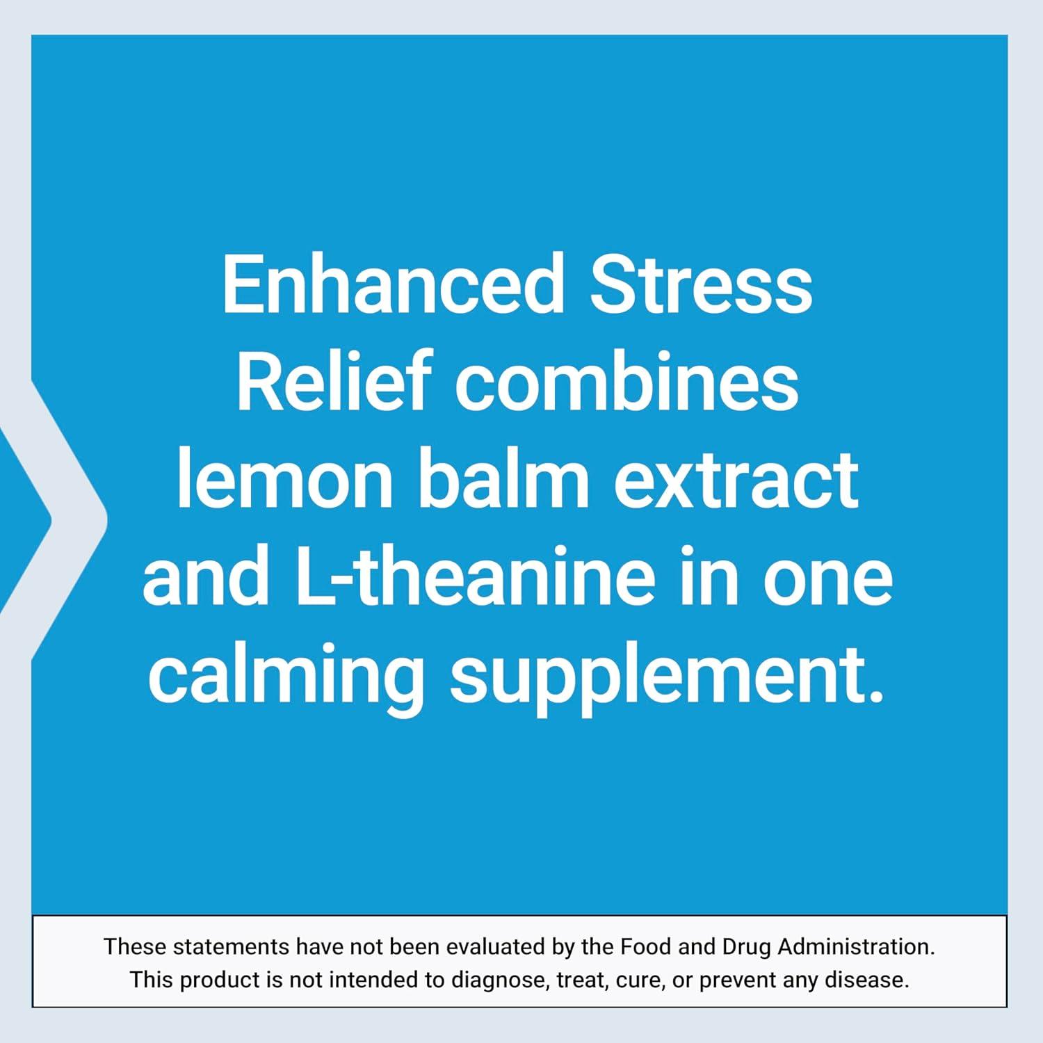 image:imageLife Extension Enhanced Stress Relief Lemon Balm Extract Ltheanine decompress with This Supplement for Stress GlutenFree NonGMO Vegetarian 30 Capsules