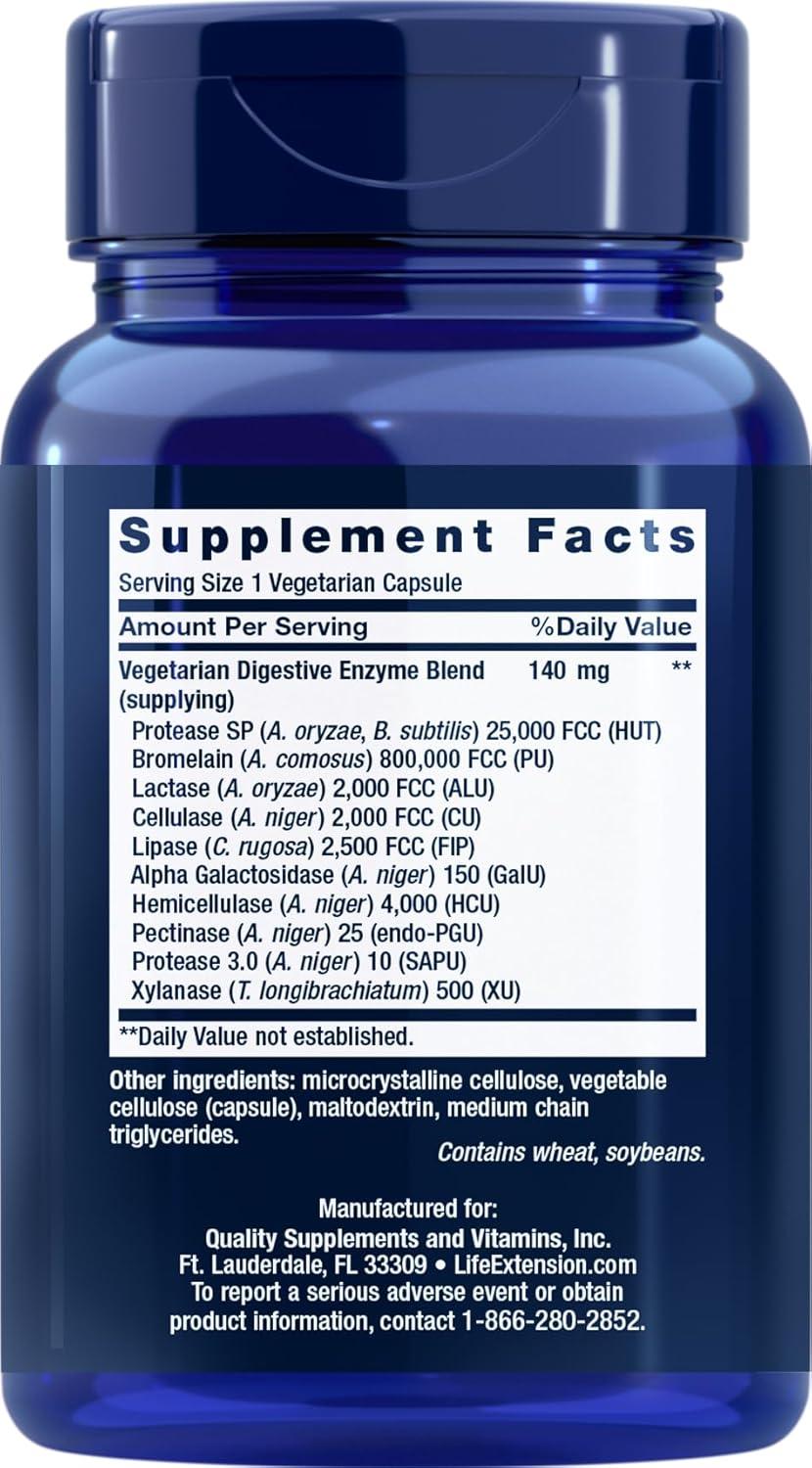 image:imageLife Extension Enhanced Super Digestive Enzymes 60 Vegetarian Capsules Pack of 2