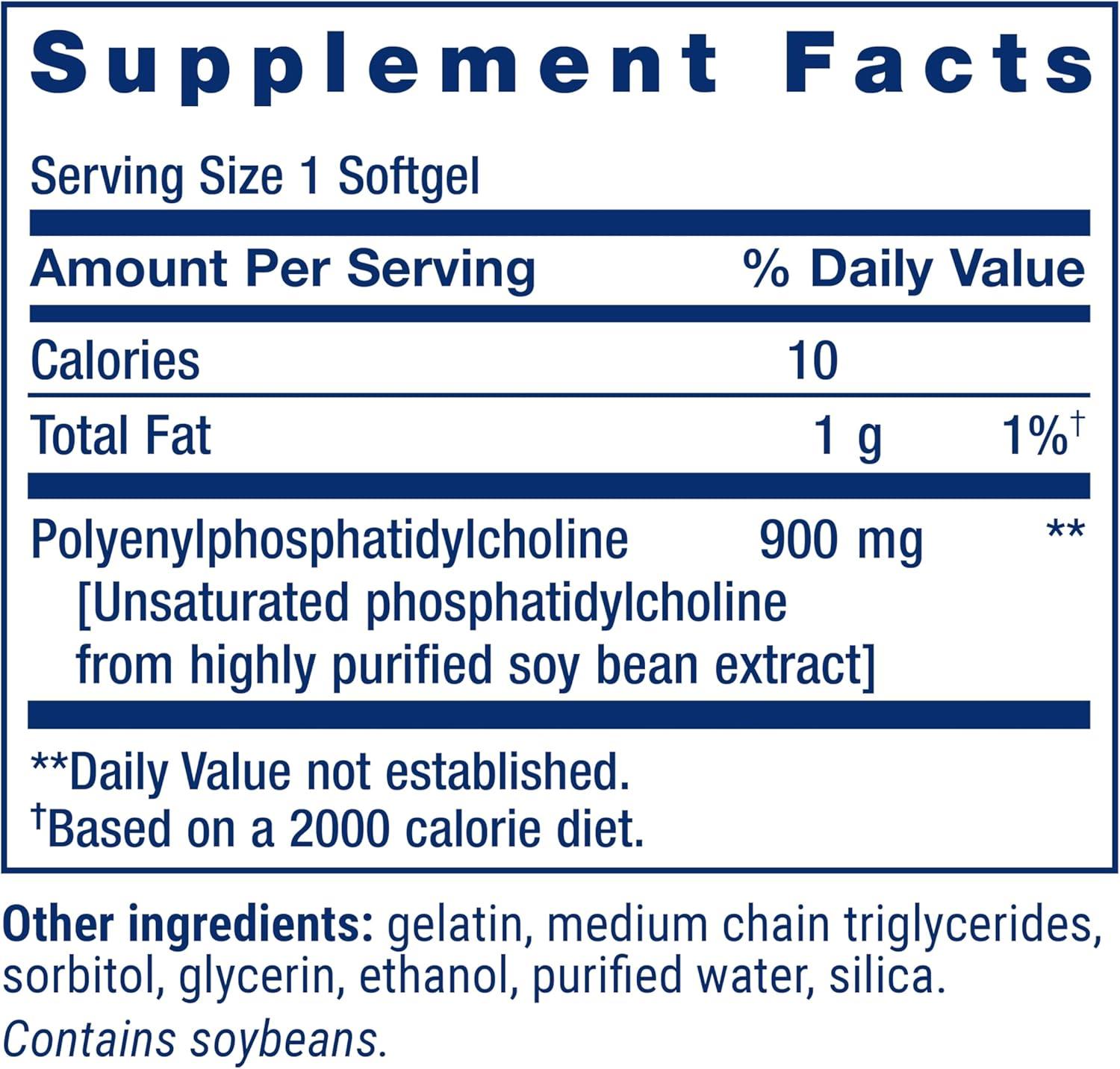 image:imageLife Extension HepatoPro polyunsaturated phosphatidylcholine 900 mg Supports a Healthy Liver and detoxification Protects Against oxidative Stress GlutenFree NonGMO 60 softgelsStandard Packaging