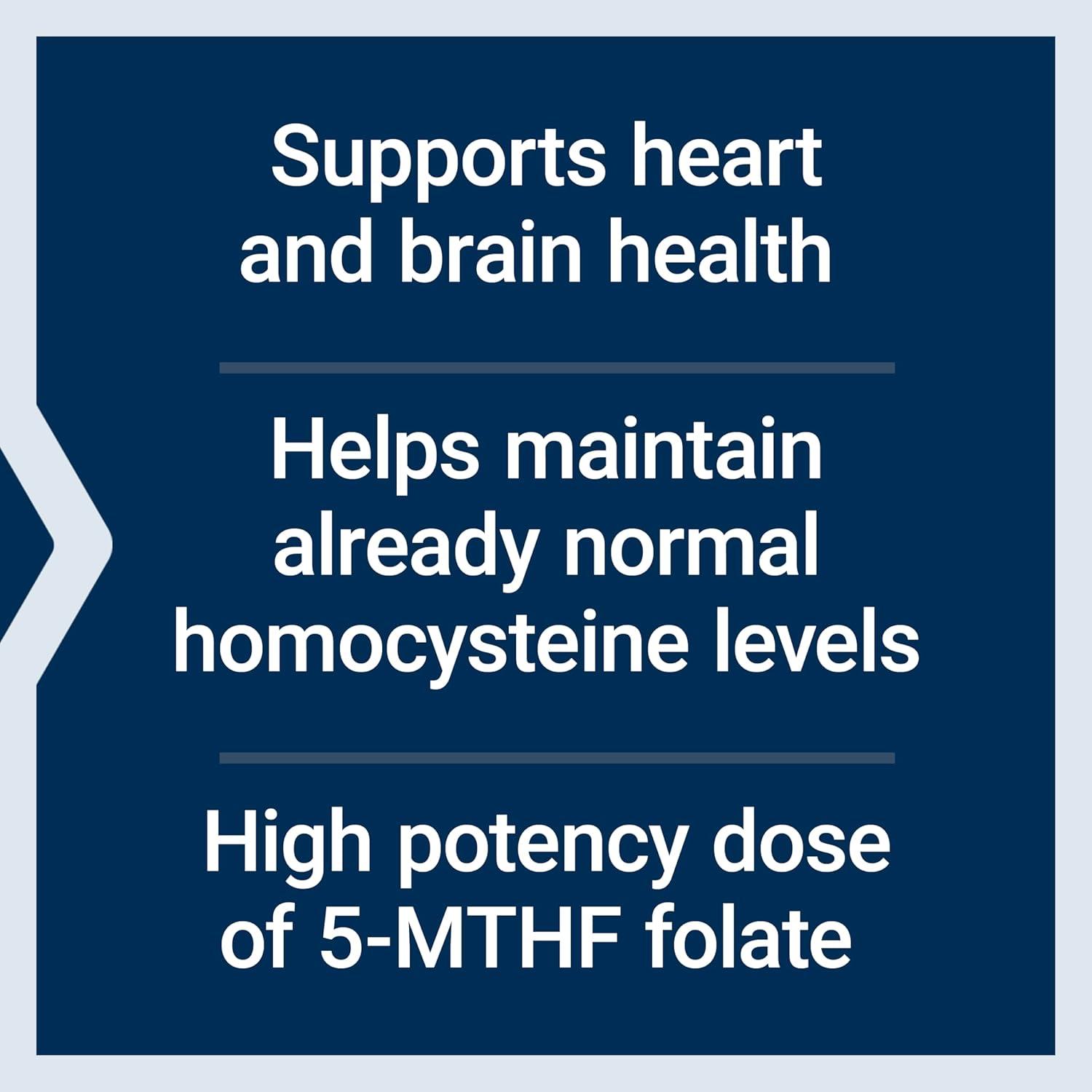 image:imageLife Extension High Potency Optimized Folate Lmethylfolate Folic Acid 8500 mcg DFE Heart amp Brain Support Healthy Homocysteine Levels GlutenFree NonGMO Vegetarian 30 Tablets