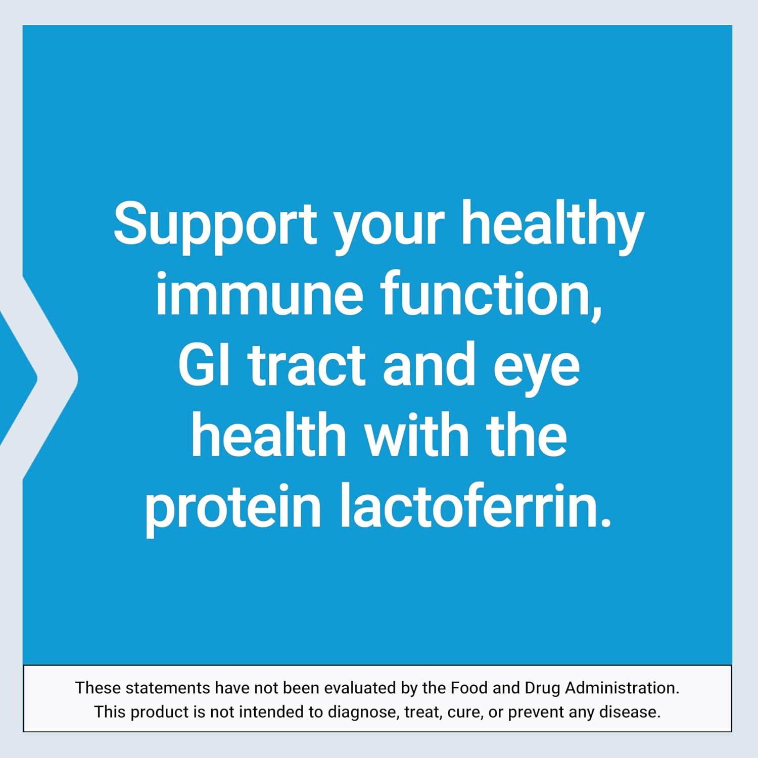 image:imageLife Extension Lactoferrin Caps Healthy Immune Response GI Support Vision Health GlutenFree NonGMO 1Daily Vegetarian 60 CapsulesStandard Packaging