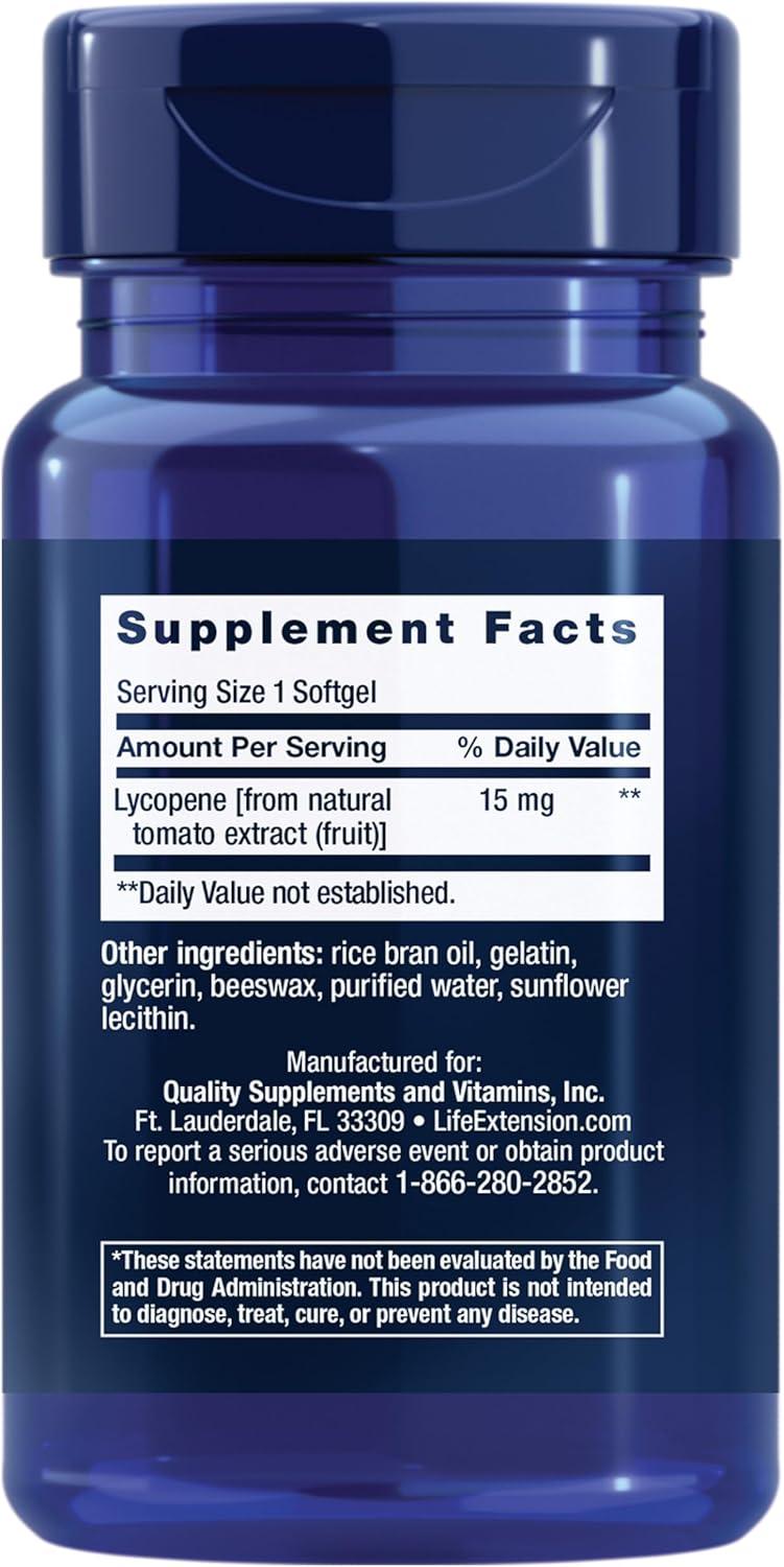 image:imageLife Extension Mega Lycopene Prostate Health arterial Health antioxidant Defense GlutenFree NonGMO 90 softgels