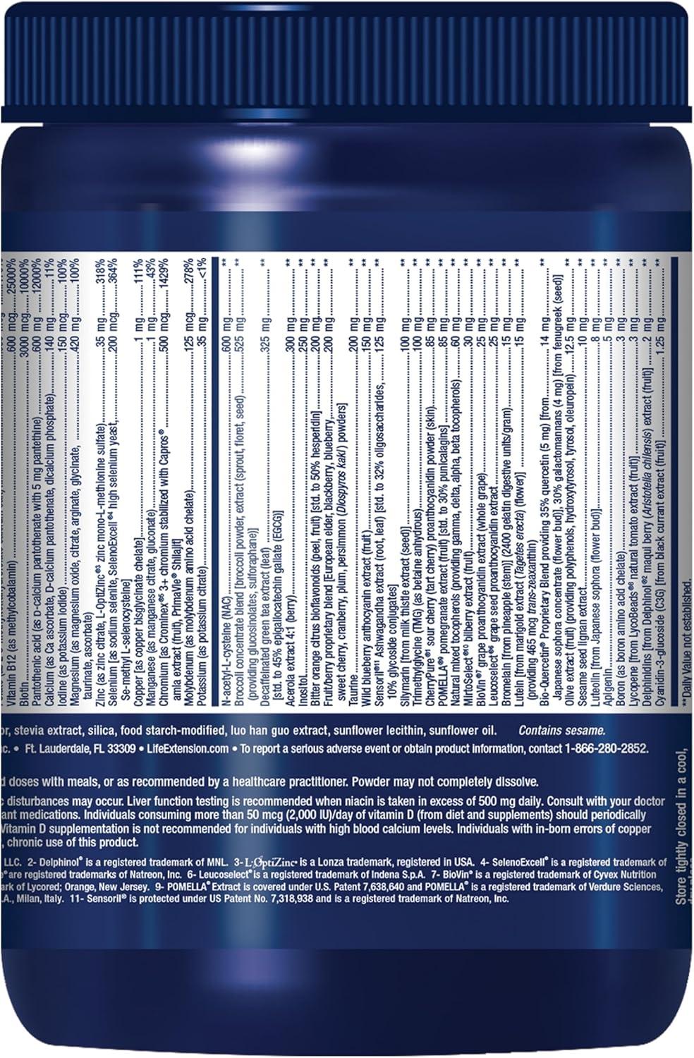 image:imageLife Extension Mix Powder high Potency Advanced Vitamin Mineral Fruit amp Vegetable Formula Vitamin B C D E Magnesium for WholeBody Health Healthy Aging GlutenFree 1270 oz