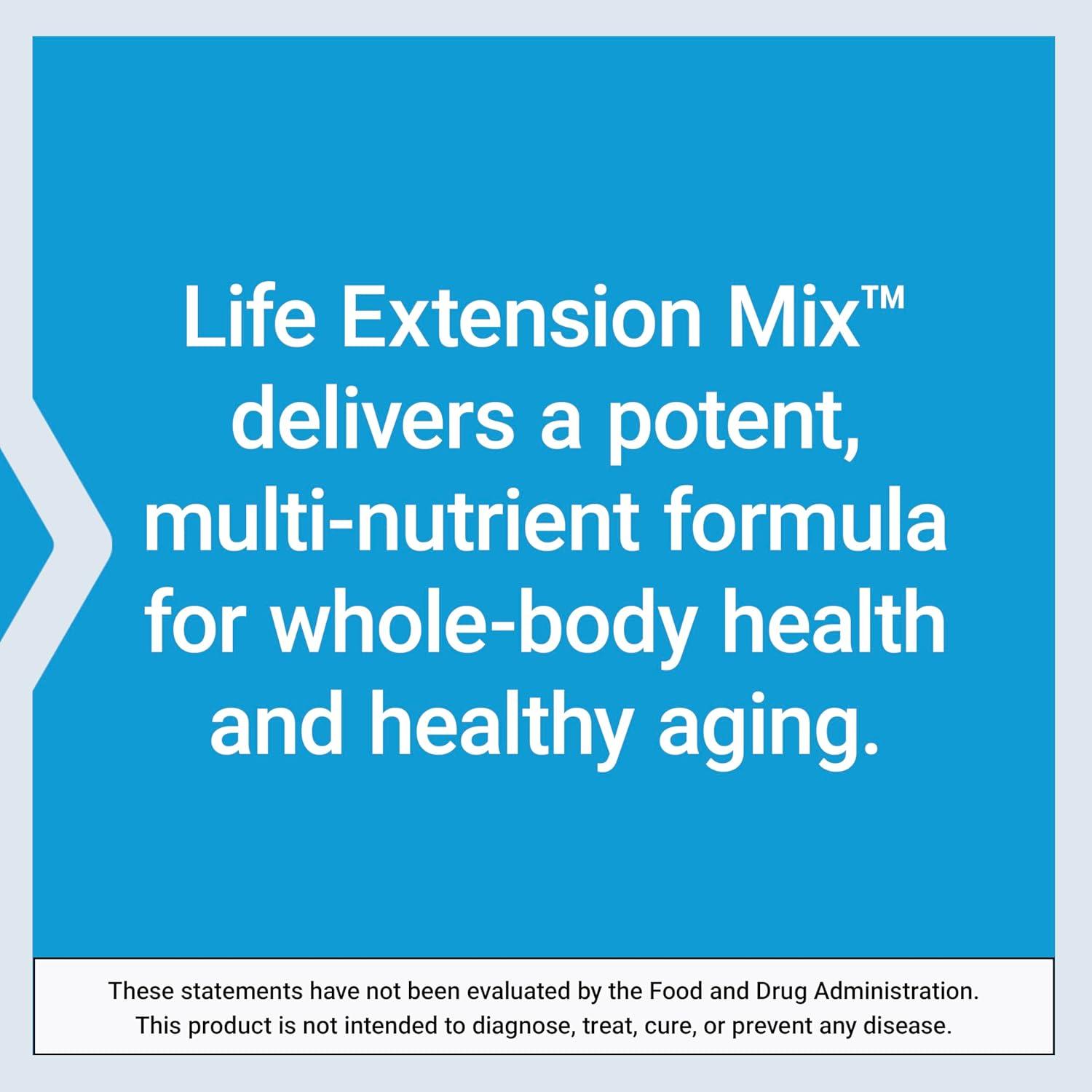 image:imageLife Extension Mix Powder high Potency Advanced Vitamin Mineral Fruit amp Vegetable Formula Vitamin B C D E Magnesium for WholeBody Health Healthy Aging GlutenFree 1270 oz