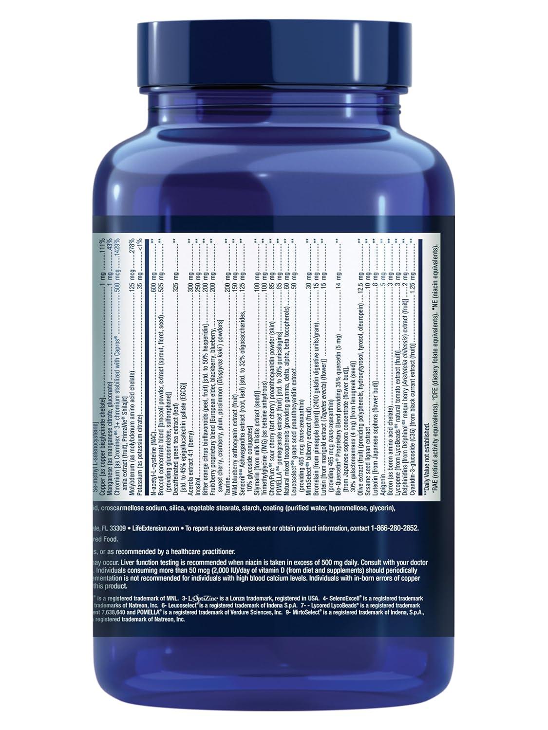 image:imageLife Extension Mix Tablets highPotency Advanced Vitamin Mineral Fruit amp Vegetable Formula Vitamin C B D E Magnesium for WholeBody Health Healthy Aging GlutenFree 240 Tablets