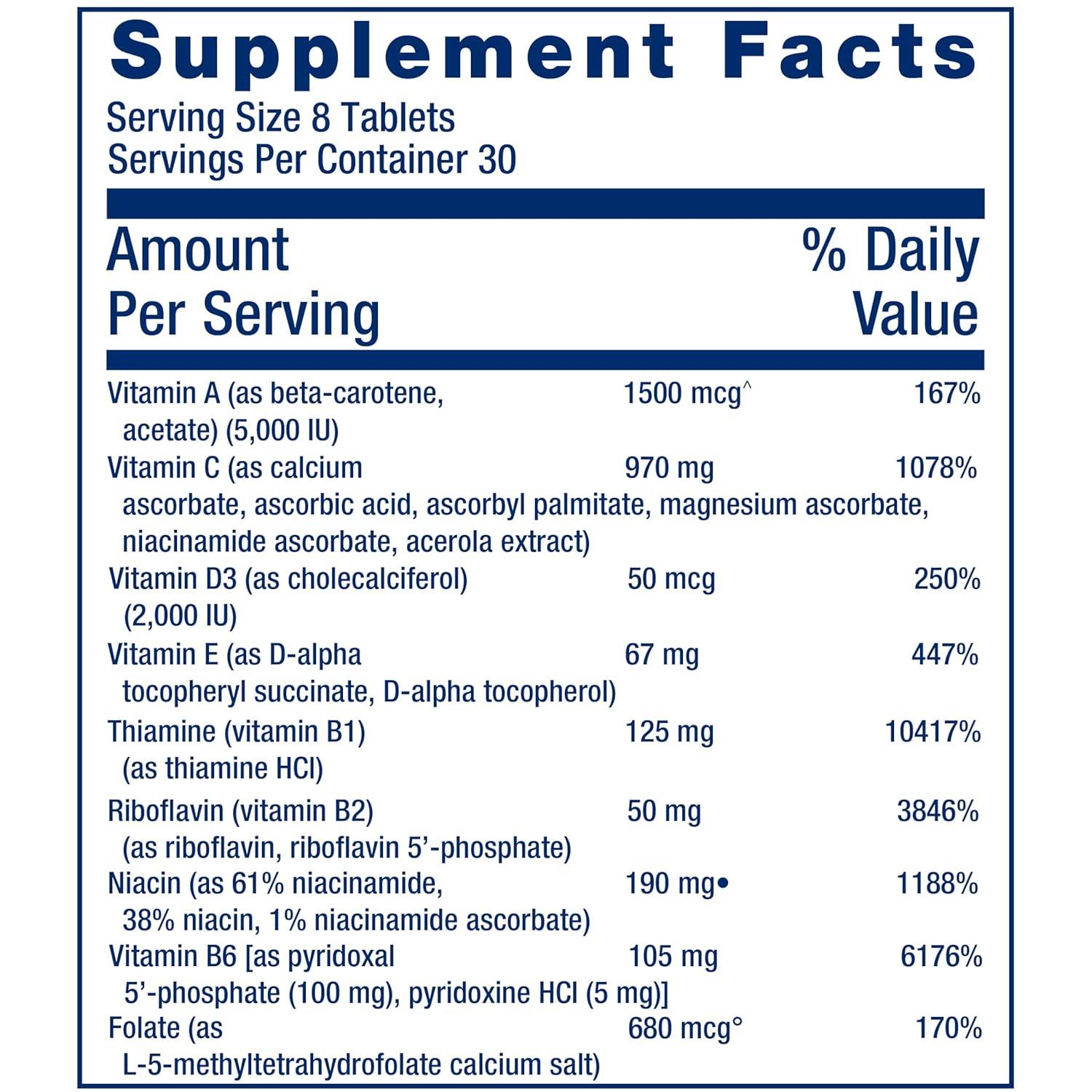 image:imageLife Extension Mix Tablets highPotency Advanced Vitamin Mineral Fruit amp Vegetable Formula Vitamin C B D E Magnesium for WholeBody Health Healthy Aging GlutenFree 240 Tablets