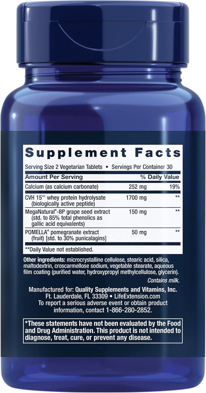image:imageLife Extension Optimal BP Management Supports AlreadyHealthy Blood Pressure Pomegranate amp Grapeseed Extracts 60 Vegetarian Tablets