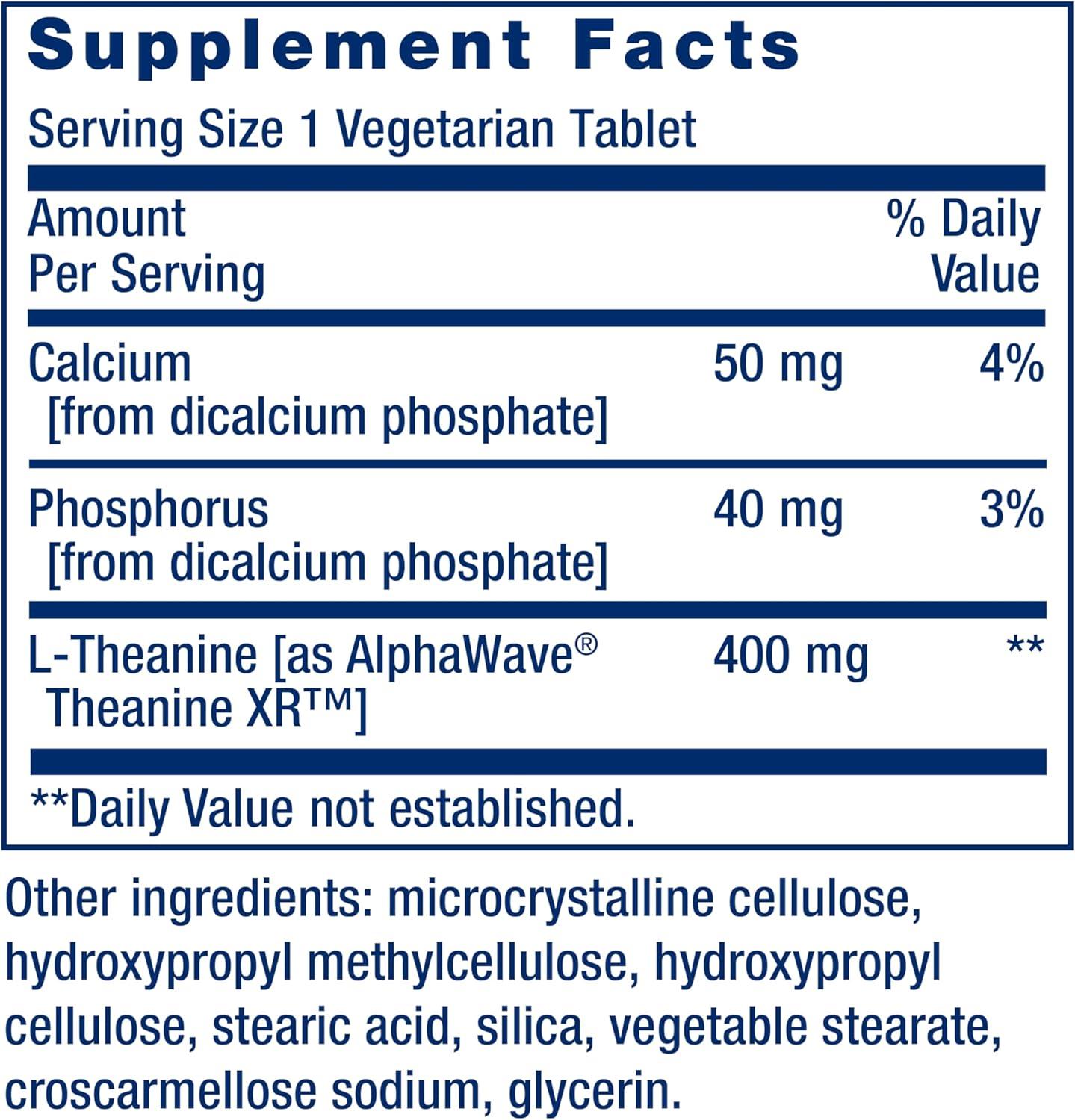 image:imageLife Extension Theanine XR Stress Relief LTheanine Promotes a Calm Response to Daytime Stress NonGMO GlutenFree Vegetarian 30 Tablets30 Count Pack of 1