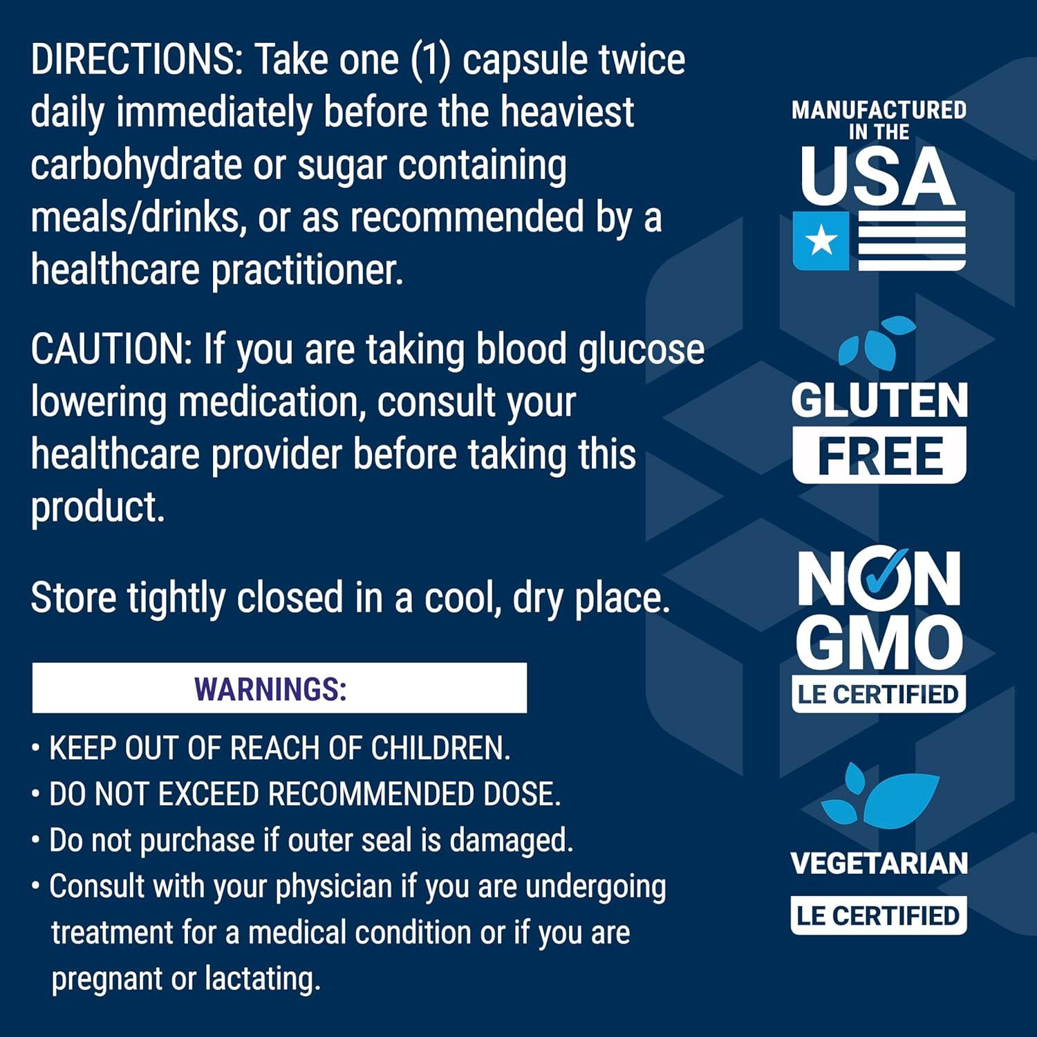 image:imageLife Extension Tri Sugar Shield Sorghum bran White Mulberry phloridzin Apple polyphenol Three Botanical extracts Promote Healthy Glucose Metabolism GlutenFree NonGMO Vegetarian 60 Capsules
