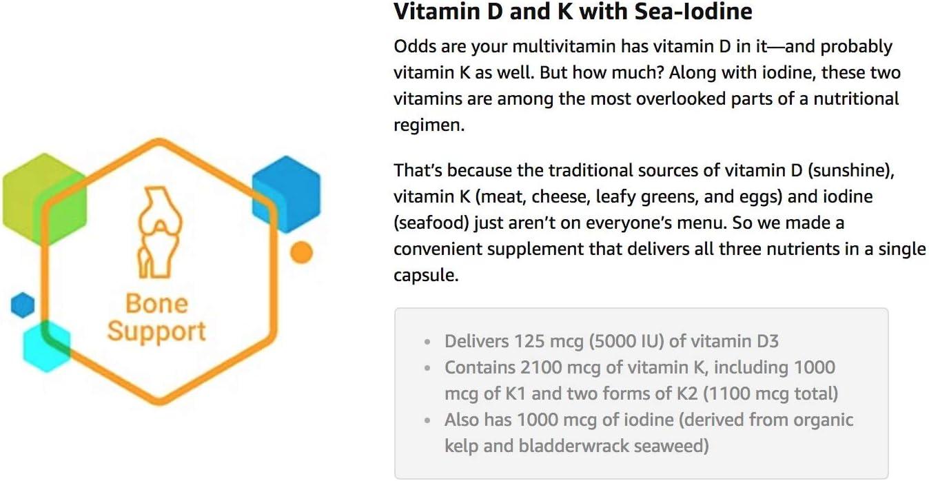 image:imageLife Extension Vitamins D and K with SeaIodine 90 Capsules90 Count Pack of 1