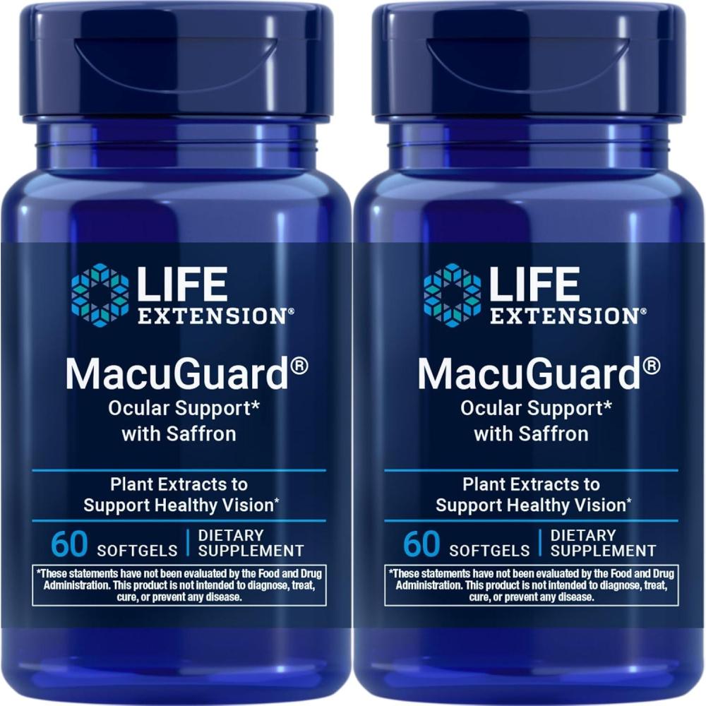 image:imageLife Extension MacuGuard Ocular Support with Saffron 60 softgels Pack of 260 Count Pack of 2