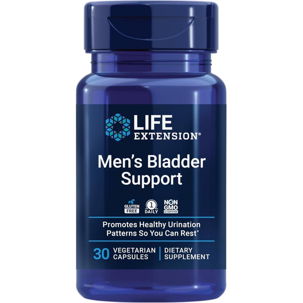 image:imageLife Extension Mens Bladder Support melatonin betasitosterol lycopene Nighttime Urination Sleep Patterns Prostate Health Bladder Support Gluten Free NonGMO Vegetarian 30 Capsules