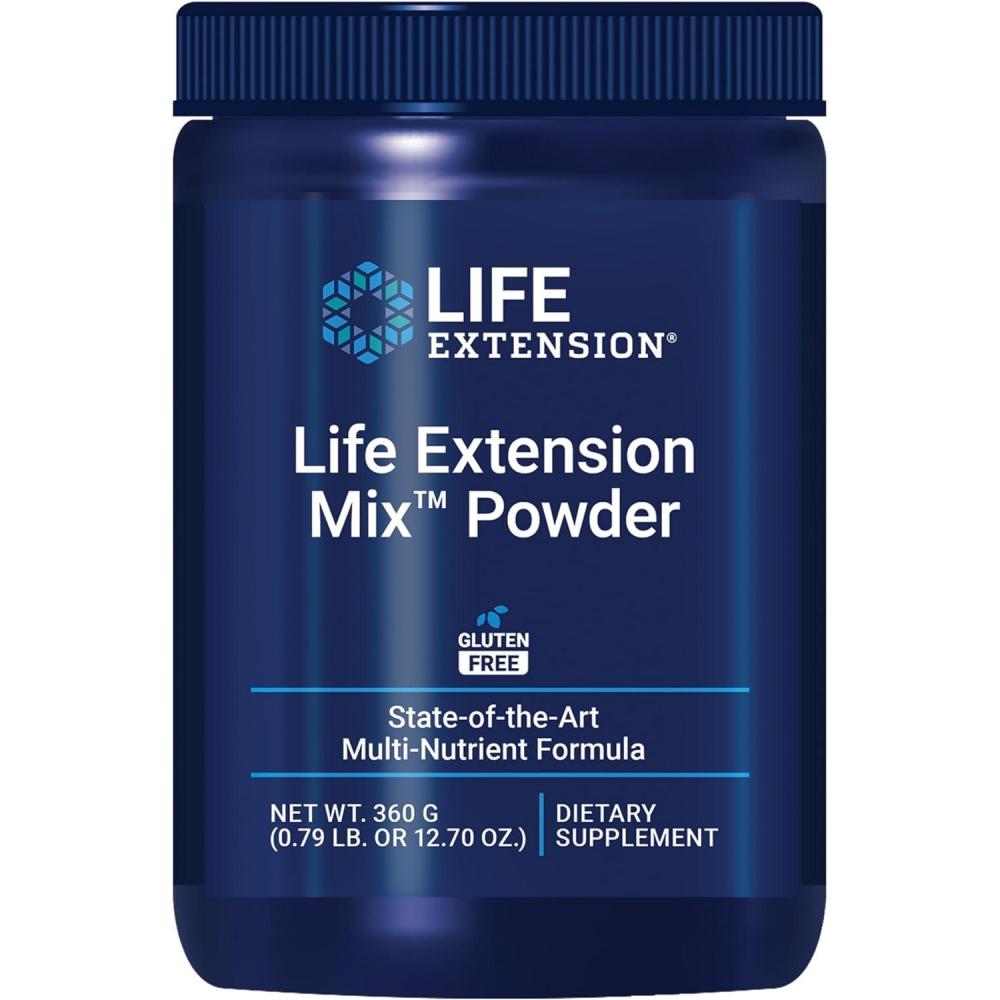 image:imageLife Extension Mix Powder high Potency Advanced Vitamin Mineral Fruit amp Vegetable Formula Vitamin B C D E Magnesium for WholeBody Health Healthy Aging GlutenFree 1270 oz