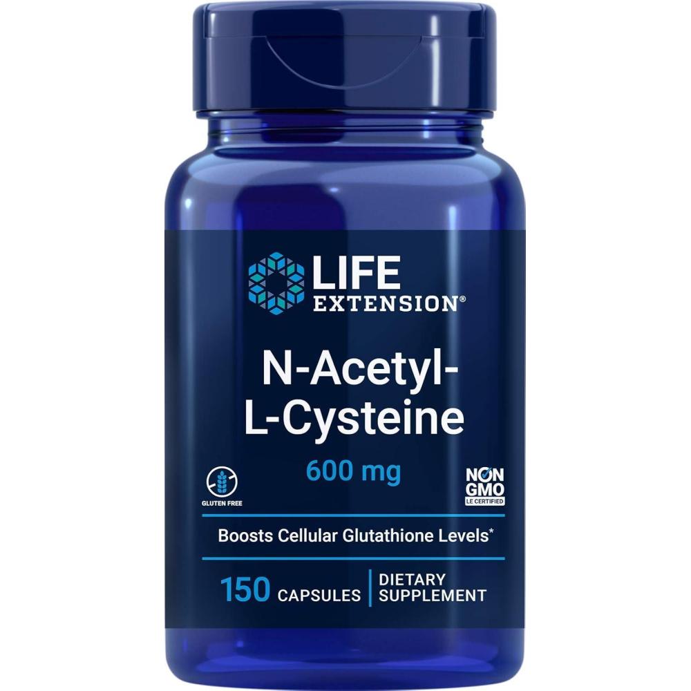 image:imageLife Extension NAcetylLCysteine NAC 600mg 150 Capsules150 Count Pack of 1