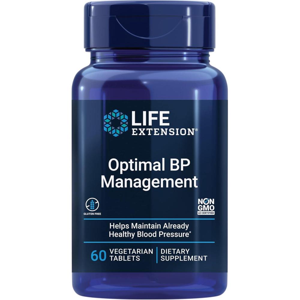 image:imageLife Extension Optimal BP Management Supports AlreadyHealthy Blood Pressure Pomegranate amp Grapeseed Extracts 60 Vegetarian Tablets