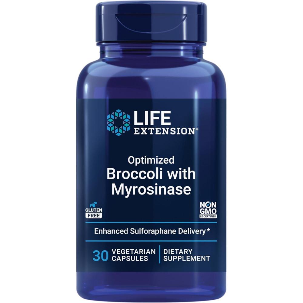 image:imageLife Extension Optimized Broccoli with Myrosinase Liver and Detox Supplement Advanced bioavailable OnceDaily NonGMO Vegetarian GlutenFree 30 Capsules