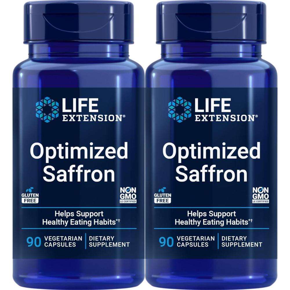 image:imageLife Extension Optimized Saffron Extract with Satiereal 90 Vegetarian Capsules90 Count Pack of 2