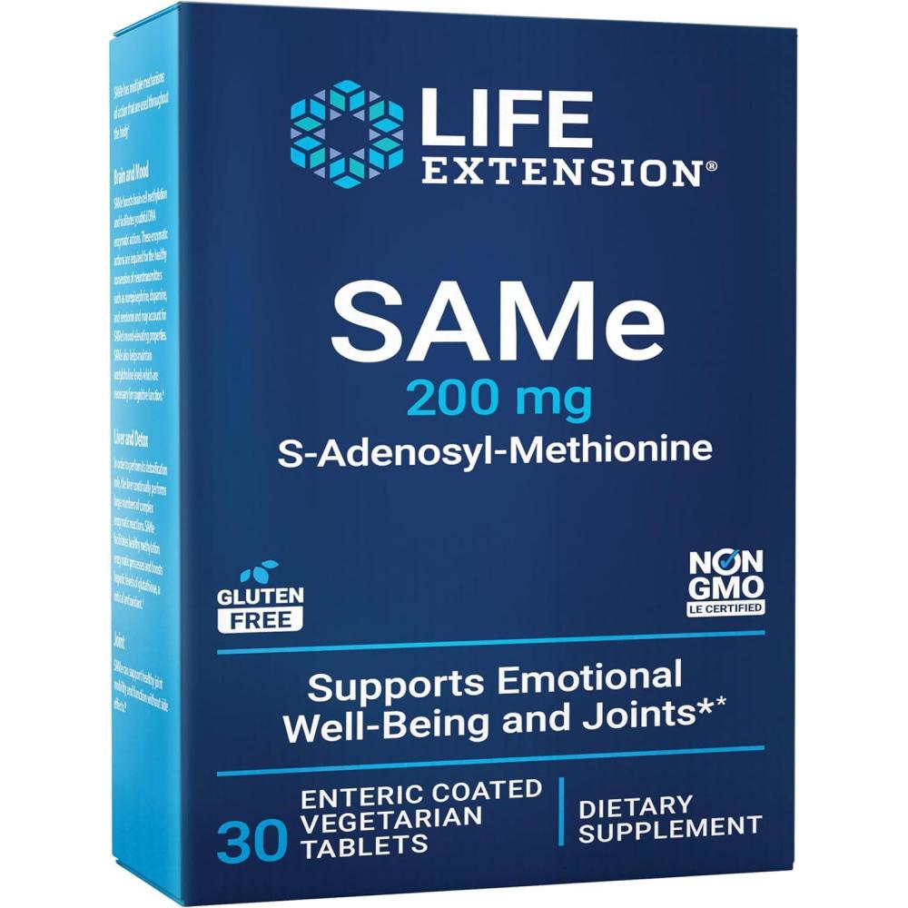 image:imageLife Extension Same Mood Joint amp Liver Support GlutenFree NonGMO Vegetarian 30 Tablets