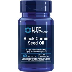 image:imageLife Extension Black Cumin Seed Oil Black Cumin Immune Health Support WholeBody Health Healthy Aging Gluten Free NonGMO 60 softgels60 Count Pack of 1