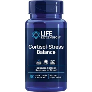 image:imageLife Extension CortisolStress Balance Relora Magnolia bark Green Tea Lychee Extract Manage Stress Maintain Healthy cortisol Levels Gluten Free NonGMO Vegetarian 1Daily 30 Capsules
