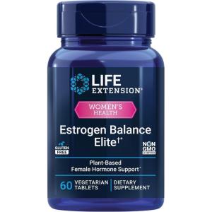 image:imageLife Extension Estrogen Balance Elite Menopause Support Supplement Hormone Balance hot Flashes Night Sweats Vaginal Dryness GlutenFree NonGMO Vegetarian 60 Tablets