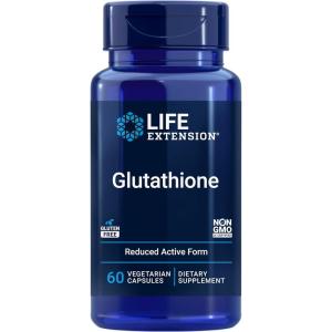 image:imageLife Extension Glutathione 500 mg  Glutathione Capsules Antioxidant Supplement Oxidative Stress Active Reduced Form  GlutenFree NonGMO Vegetarian  60 Capsules