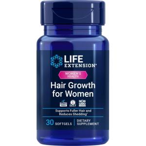 image:imageLife Extension Hair Growth for Women hair growth supplement fullness and density Ceramosides VISPO nonGMO 1daily glutenfree 30 softgels