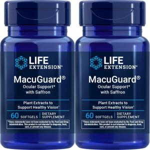 image:imageLife Extension MacuGuard Ocular Support with Saffron 60 softgels Pack of 260 Count Pack of 2