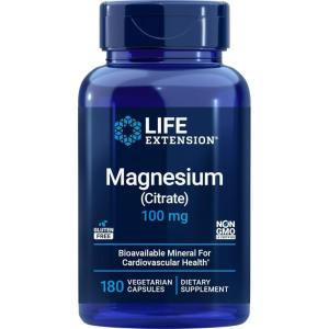 image:imageLife Extension Magnesium Citrate 100mg 180 Veg Caps Pack of 2  Mag SupplementUnflavored
