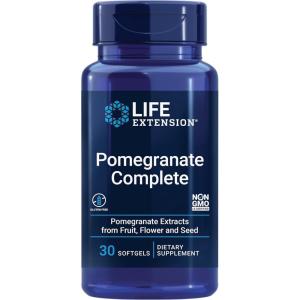 image:imageLife Extension Pomegranate Complete Fruit Extract Flower Seed Oil Extract Cardiovascular Health antioxidant Support superfood Supplement Gluten Free NonGMO 30 softgels30 Count Pack of 1