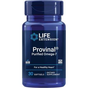 image:imageLife Extension Provinal Purified Omega7 palmitoleic Acid derived from Highly Concentrated Marine Oil Cholesterol triglycerides amp Heart Health Support GlutenFree NonGMO 30 softgels