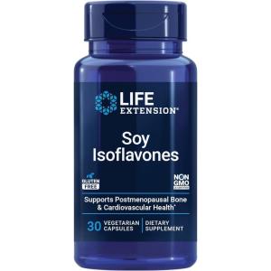image:imageLife Extension Soy Isoflavones Heart Bone amp Cellular Health Support for Postmenopausal Women GlutenFree NonGMO Vegetarian 30 Capsules