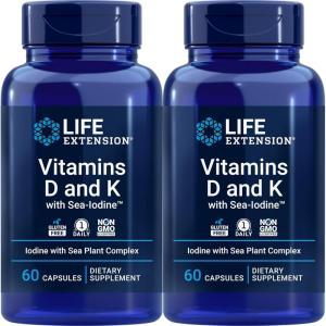 image:imageLife Extension Vitamins D and K with SeaIodine 60 Capsules 2pack