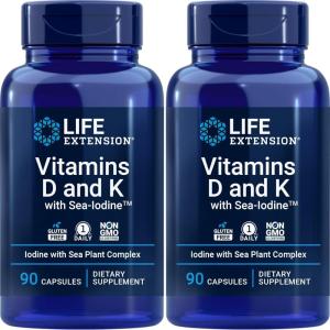 image:imageLife Extension Vitamins D and K with SeaIodine 90 Caps Pack of 2