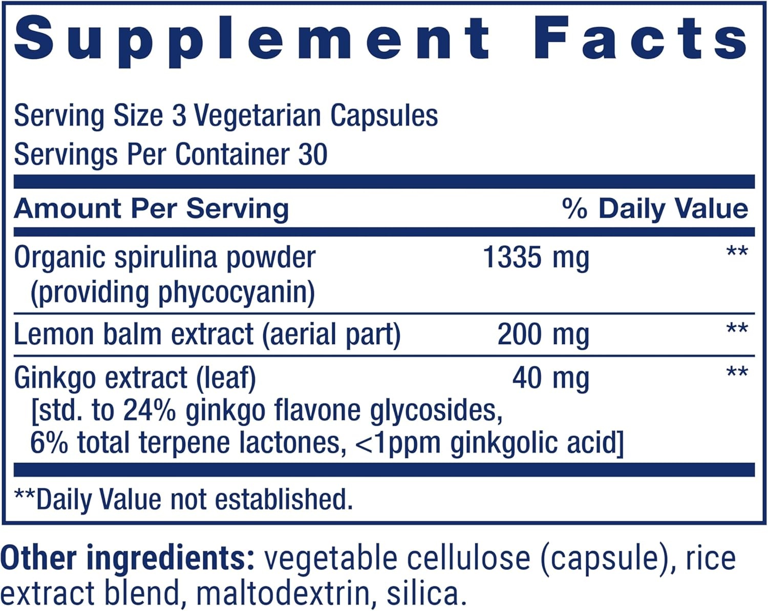 image:imageLife Extension XR Shield spirulina Lemon Balm Ginkgo biloba Supports Cellular Integrity amp DNA Health Encourages Healthy Immune Response GlutenFree NonGMO Vegetarian 90 Capsules
