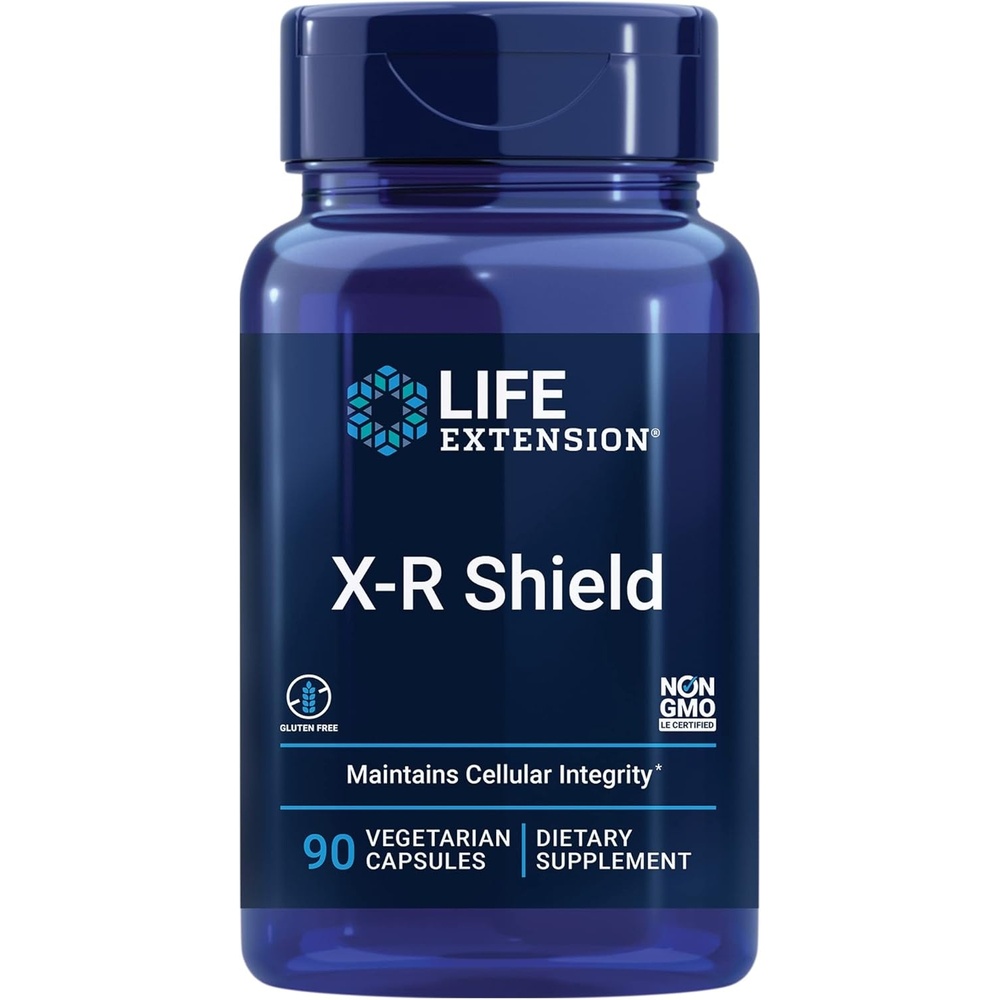 image:imageLife Extension XR Shield spirulina Lemon Balm Ginkgo biloba Supports Cellular Integrity amp DNA Health Encourages Healthy Immune Response GlutenFree NonGMO Vegetarian 90 Capsules