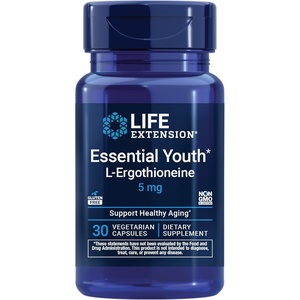 image:imageLife Extension Essential Youth LErgothioneine  Promotes Longevity amp Healthy Aging  GlutenFree  NonGMO  Vegetarian  5 mg  30 Vegetarian CapsulesNutritional Supplement