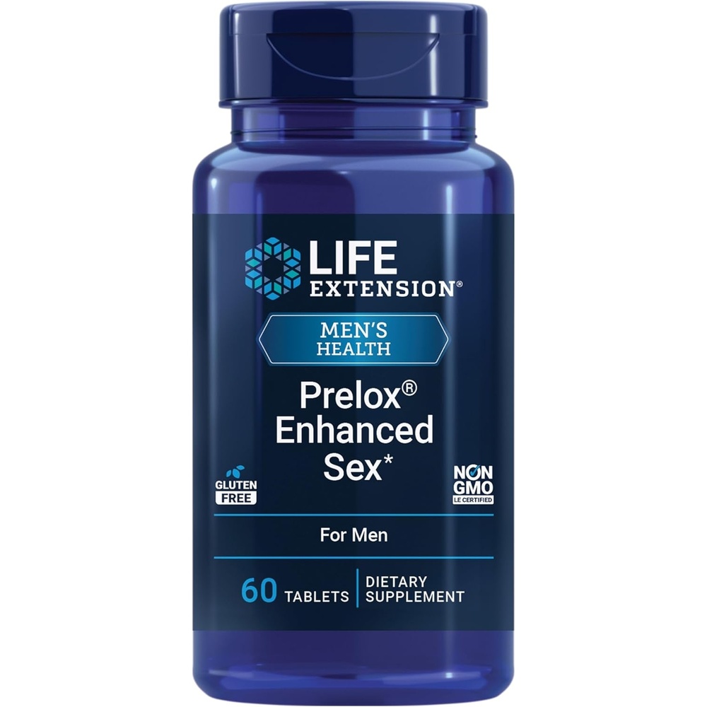 image:imageLife Extension Prelox Enhanced Sex French Maritime Pine Bark Extract LArginine Male Sexual Health Promotes Male Blood Flow GlutenFree NonGMO 60 Tablets