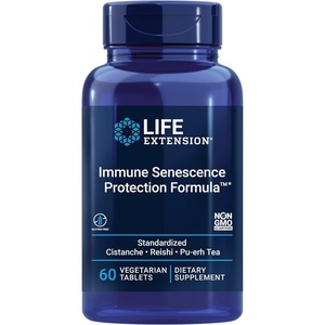 image:imageLife Extension Immune Senescence Formula Standardized Cistanche Reishi PUERH Tea 60 Vegetarian Tablets