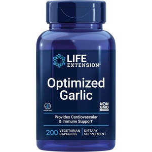 image:imageLife Extension Optimized Garlic standardized Capsules for Heart Health Immune Support Cellular detoxification and Healthy platelet Function GlutenFree NonGMO Vegetarian 200 Capsules