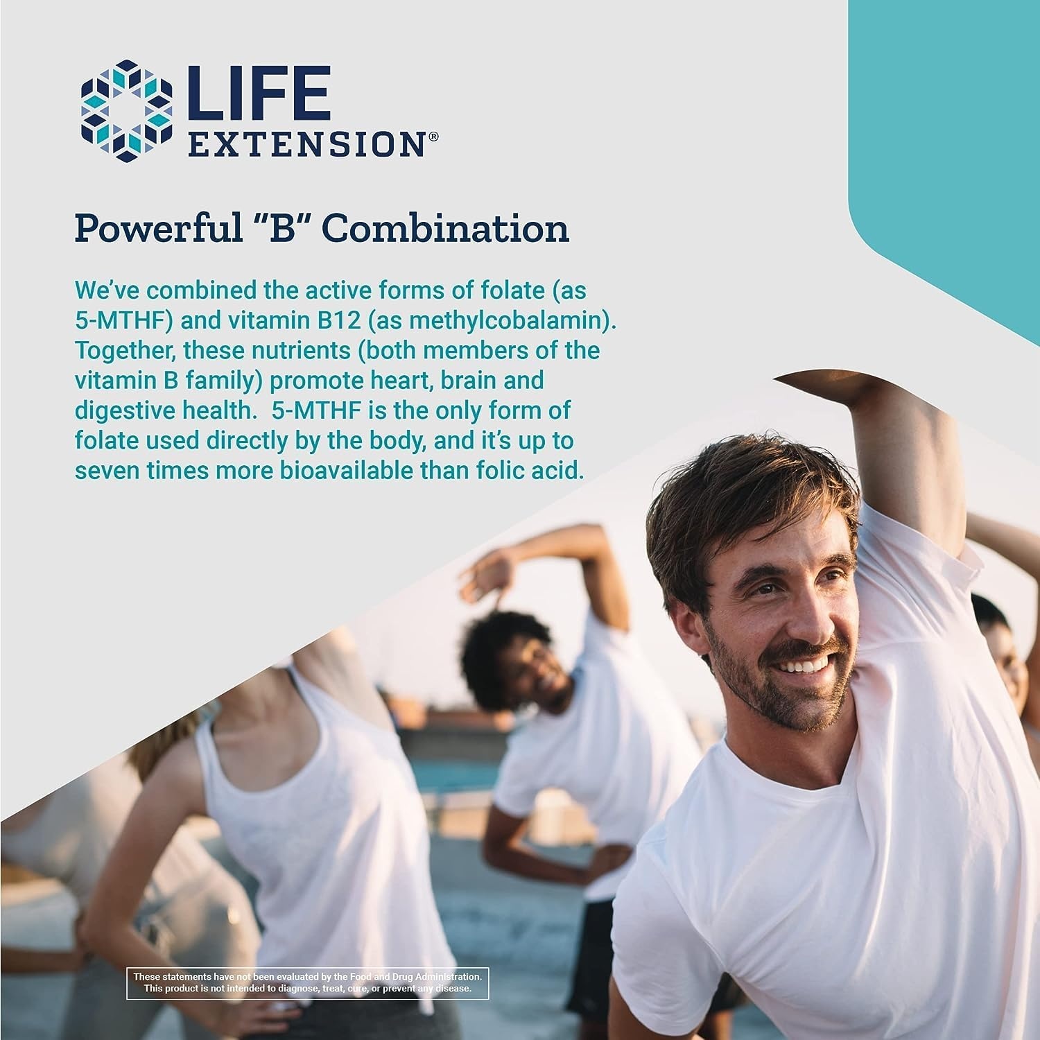 image:imageLife Extension BioActive Folate amp Vitamin B12 150 Vegetarian Capsules Pack of 2 Non GMO Gluten Free