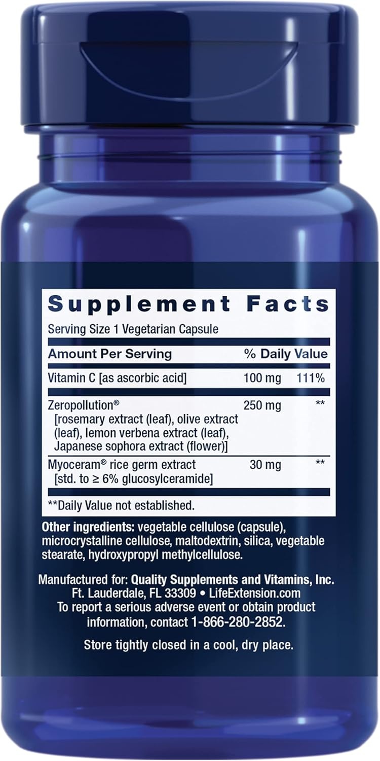 image:imageLife Extension Daily Skin Defense Vitamin C ceramides Rosemary Lemon Verbena Helps Fight oxidative Stress amp The Appearance of Wrinkles GlutenFree OnceDaily NonGMO Vegetarian 30 Capsules