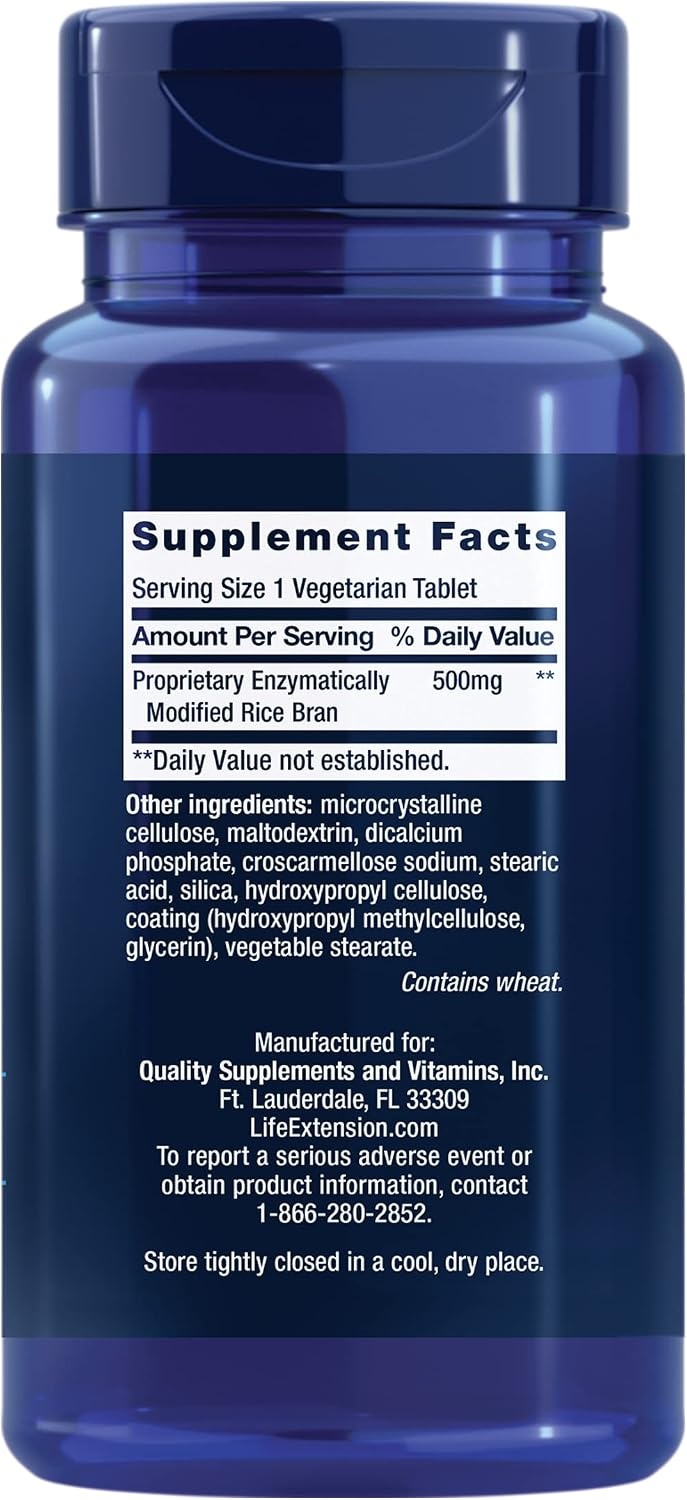 image:imageLife Extension NK Cell Activator Immune Support Natural Killer Cell Activity enzymatically Modified Rice bran NonGMO Vegetarian 30 TabletsStandard Packaging