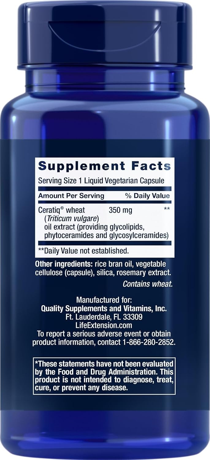 image:imageLife Extension Skin Restoring Ceramides 50 Liquid Veg Caps Pack of 2 NonGMO Vegetarian Phytoceramide Supplement