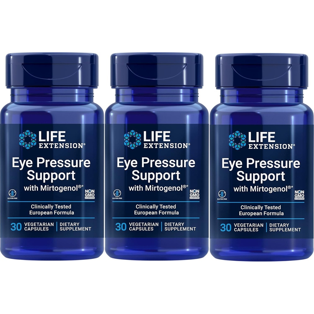 image:imageLife Extension Eye Pressure Support with MirtogenolVcaps 30 Count Pack of 3