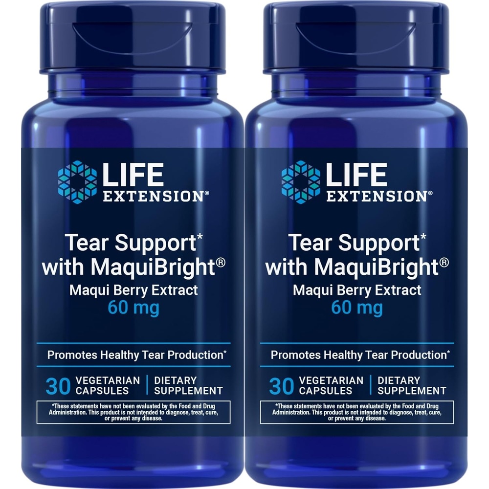 image:imageLife Extension Tear Support with MaquiBright 60 mg 30 Vegetarian Capsules Pack of 2
