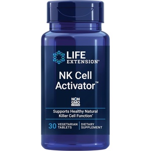 image:imageLife Extension NK Cell Activator Immune Support Natural Killer Cell Activity enzymatically Modified Rice bran NonGMO Vegetarian 30 TabletsStandard Packaging