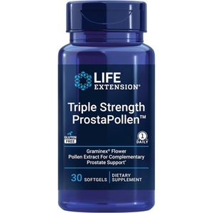 image:imageLife Extension Triple Strength ProstaPollen Prostate Health Prostate Function Flower Pollen Extract Gluten Free 30 softgels