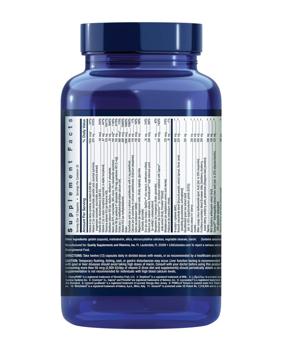 image:imageLife Extension Mix Capsules Without Copper high Potency Advanced Vitamin Mineral Fruit amp Vegetable Formula Vitamin B C D E for WholeBody Health Healthy Aging GlutenFree 360 Capsules