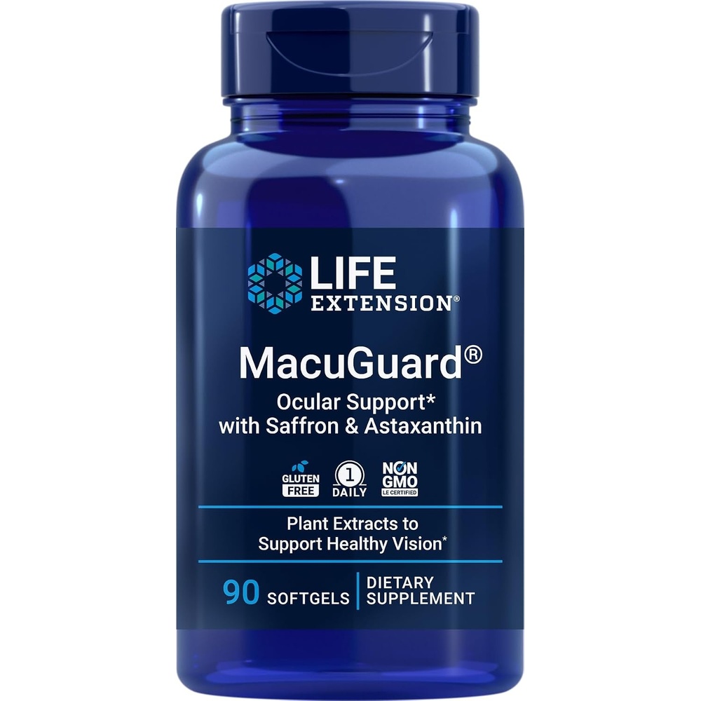image:imageLife Extension MacuGuard Ocular Support 90 softgels with Saffron amp Astaxanthin